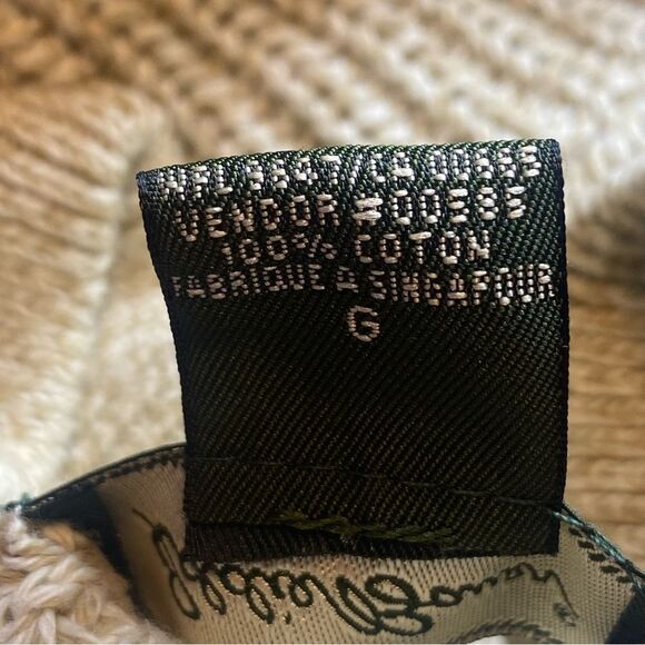 Eddie Bauer Light Brown/Cream Knit Henley Style Sweater Size Large - Picture 4 of 11